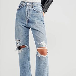 Agolde 90’s Mid Rise Loose Fit Jean in Fallout, size 23.